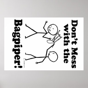 Poster Ne manquez pas avec le Bagpiper
