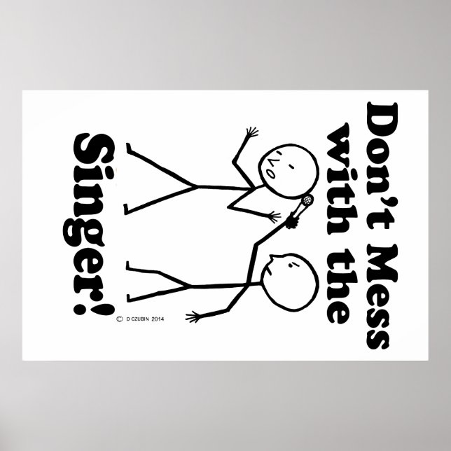 Poster Ne manquez pas avec le chanteur (Devant)