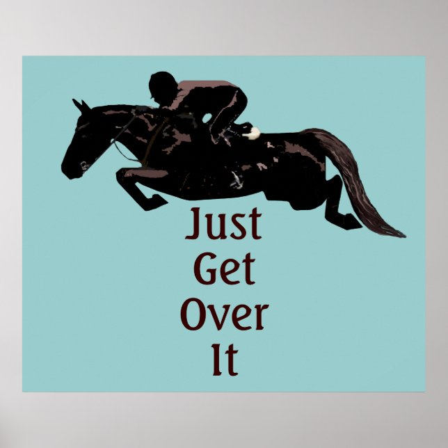 Poster Ne Manquez Pas De Sauter À Cheval. (Devant)