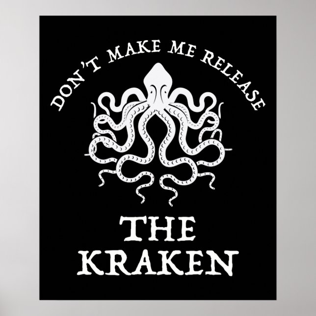 Poster Ne me faites pas libérer le Kraken (Devant)