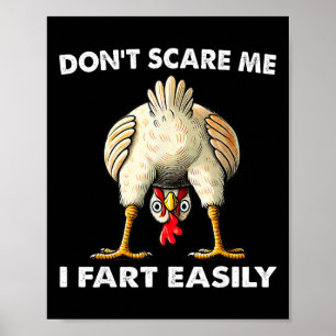 Poster Ne me faites pas peur, je péte facilement humour s