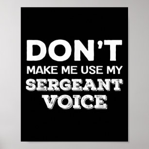 Poster Ne me faites pas utiliser ma voix de sergent instr