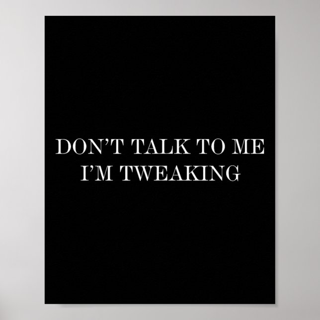 Poster Ne me parlez pas Je parle (Devant)