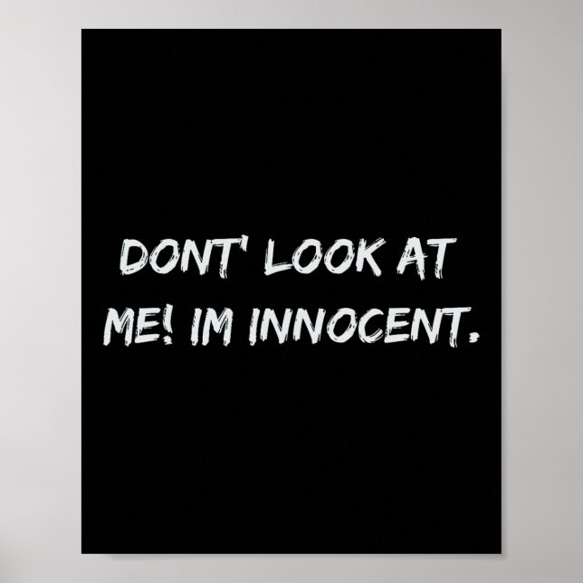Poster Ne me regardez pas. Je suis innocent  (Devant)