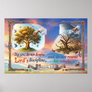 Poster Ne méprise jamais la discipline du Seigneur