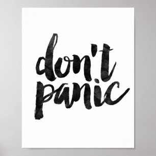 Poster Ne paniquez pas