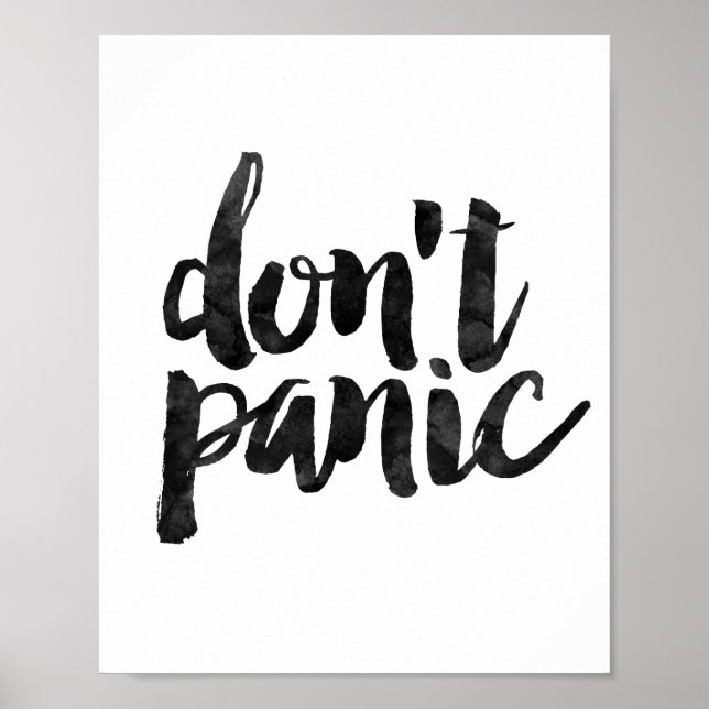 Poster Ne paniquez pas (Devant)