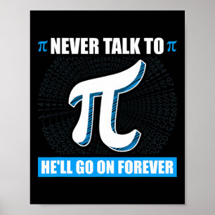Poster Ne Parlez Jamais À Pi Pi Happy Pi Day Math