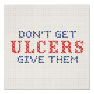 Poster Ne pas avoir d'Ulcères