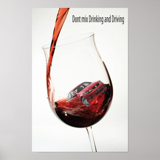 Poster Ne pas boire et conduire (Devant)