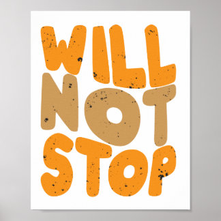 Poster Ne pas cesser