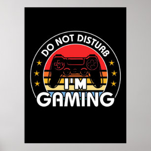 Poster Ne pas déranger Je Joue