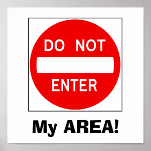 Poster Ne pas entrer de signe (affiche)