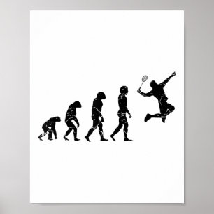 Poster Ne Pas Être Un Net Picker Badminton Player Navette