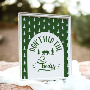 Poster Ne pas nourrir les ours Un joyeux anniversaire de 