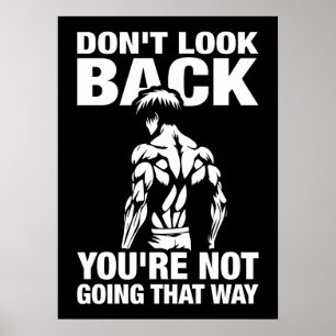 Poster Ne pas regarder en arrière - Anime Bodybuilding Gy