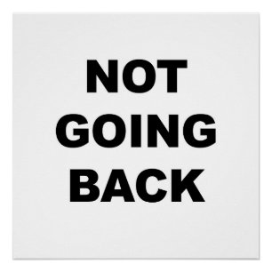 Poster Ne pas revenir