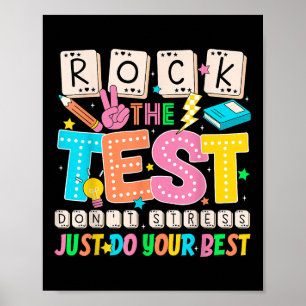 Poster Ne pas stress Faites simplement vos meilleurs ense