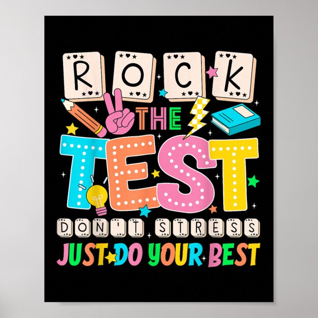 Poster Ne pas stress Faites simplement vos meilleurs ense (Devant)