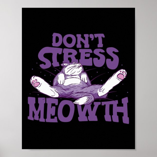 Poster Ne pas stresser la connaissance nationale du stres (Devant)