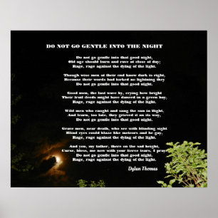 POSTER NE PASSEZ PAS GÊTEMENT DANS LA NUIT