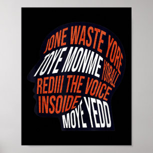 Poster Ne perdez pas votre temps sur moi Voix dans ma têt