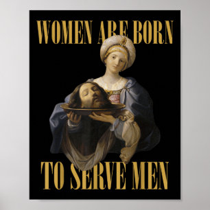 Poster Né Pour Servir Hommes Christian Boss Girl Motivati
