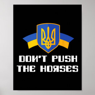 Poster Ne poussez pas les chevaux Boxe ukrainienne 