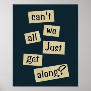 Poster Ne pouvons-nous pas tous nous contenter d'avancer 