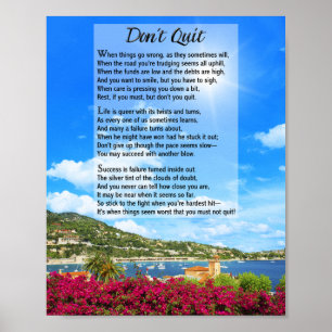 Poster Ne quittez pas le poème