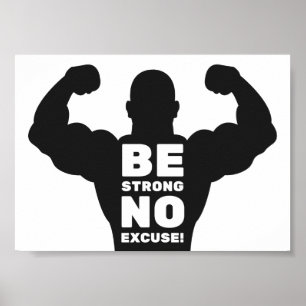 Poster Ne soyez pas ferme   Bodybuilder Gym
