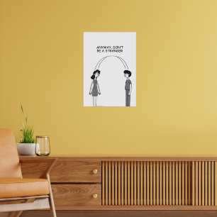 Poster Ne soyez pas un dessin animé étranger