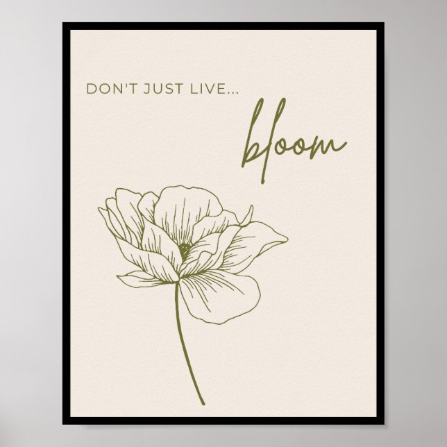 Poster Ne vivez pas, Bloom (Devant)