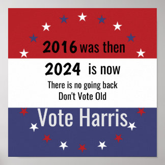 Poster Ne votez pas Old Vote Harris