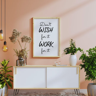 Poster Ne voulez pas que ça marche pour la motivation