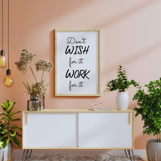 Poster Ne voulez pas que ça marche pour la motivation (Créateur téléchargé)