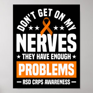 Poster Ne vous mettez pas sur mes nerfs Rsd Crps sensibil