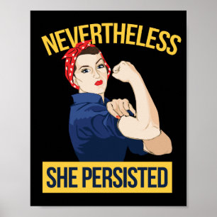 Poster néanmoins, elle a persisté