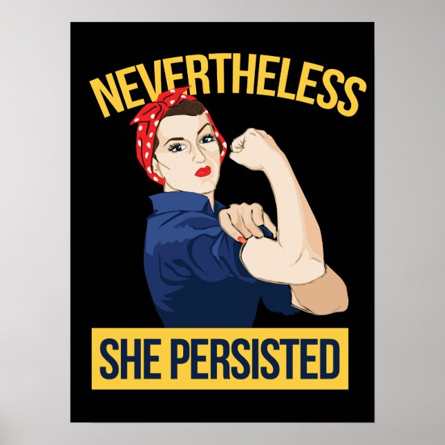 Poster néanmoins, elle a persisté (Devant)