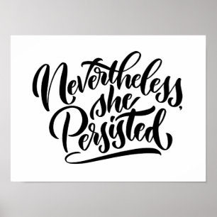Poster Néanmoins, Elle A Persisté À Écrire