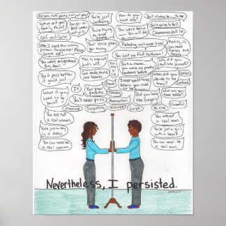 Poster Néanmoins, J'Ai Persisté 11x14