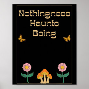 Poster Néant Existentialisme Nihilisme Philosophie Quo