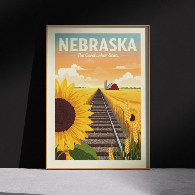 Poster Nebraska vintage (Créateur téléchargé)