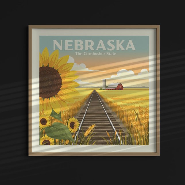 Poster Nebraska vintage (Créateur téléchargé)