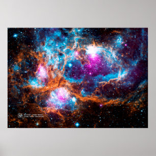 Poster Nebula au homard, NGC 6357 - Merveilleuse "hiver" 