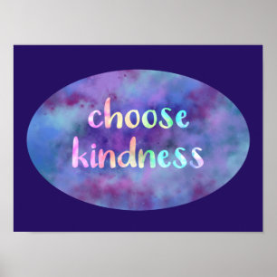 Poster Nebula "Choose Kindness"