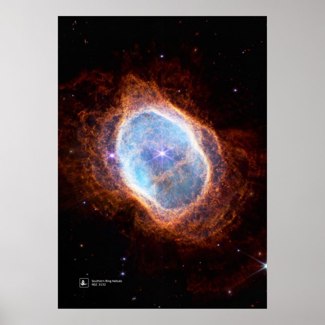 Poster Nebula de ceinture du sud, NGC 3132 (James Webb/JW (Devant)