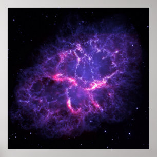 Poster Nebula de crabe pourpre SpaceHD