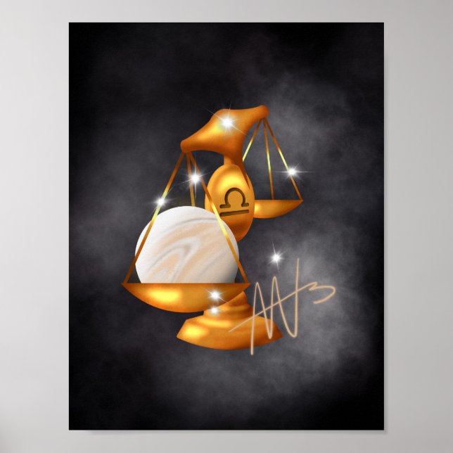 Poster Nebula Libra Venus Zodiac (Devant)
