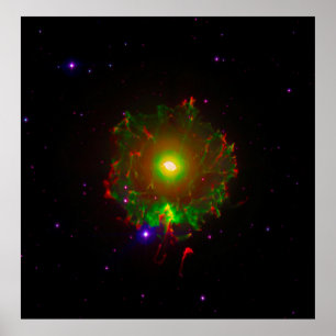 Poster Nebula oculaire du chat ou composite couleur NGC 6